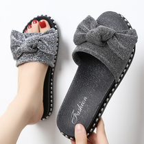 Fashion in sandals female summer net infrared wear thick sole student Han edition rough heels one word slip and anti-slip floor