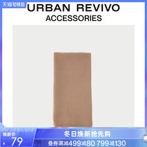 URBAN REVIVO spring ladies accessories comfortable simple solid color scarf AG04SA2N2012