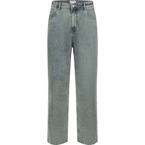 (Same style as stars) UR2024 new autumn mens washed straight denim trousers UML840078