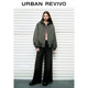 UR ດູໃບໄມ້ລົ່ນແລະລະດູຫນາວໃຫມ່ຂອງແມ່ຍິງຄົນອັບເດດ: ຄົນອັບເດດ: ປອມສອງສິ້ນ Hooded drawstring ເສື້ອ jacket ຝ້າຍວ່າງ UWV130028