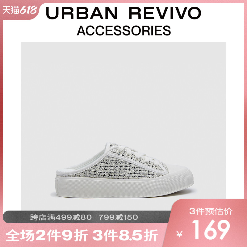 URBAN REVIVO2022 SPRING NEW MS. ACCESSORIES ELEGANT TOE FLIP FLOPS AW12TS4E2000