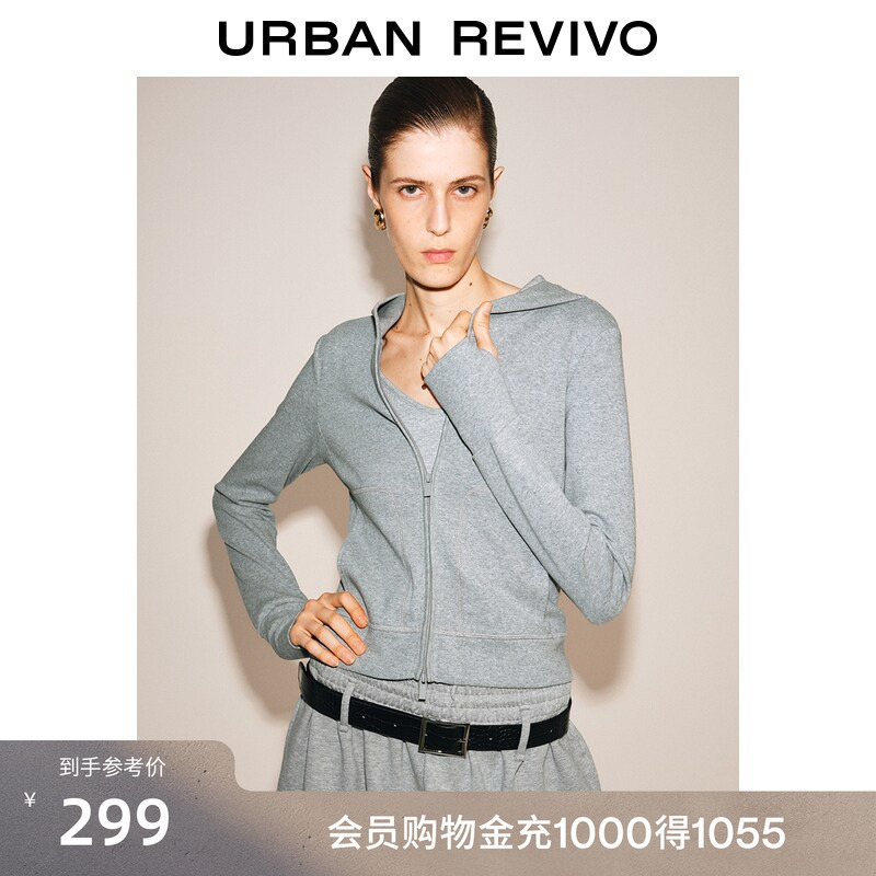 Ur2026 New Autumn Women's Casual Daily Sports Style Slim Fit Hooded Jacket Uwj160070 Ur2026 New Autumn Women's Casual Daily Sports Style Slim Fit Hooded Jacket Uwj160070