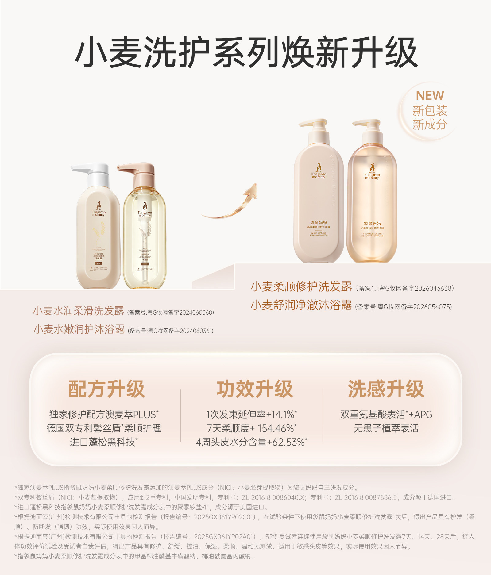 袋鼠妈妈沐浴露洗澡乳天然保湿滋养备孕护肤品氨基酸滋润淡香 — 1