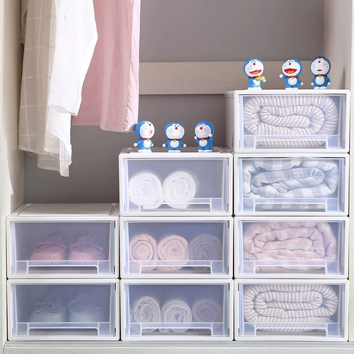 Пластиковый большой ящик для хранения, настольный бюстгалтер, нижнее белье, колготки, носки, пластиковая коробка для хранения