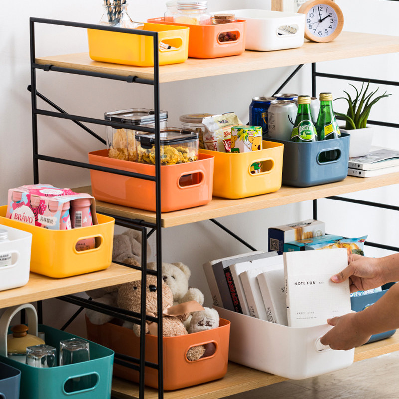 (5% clearing warehouse) Handtop desktop to include basket bathroom kitchen basket cosmetic storage box to finish the collection box