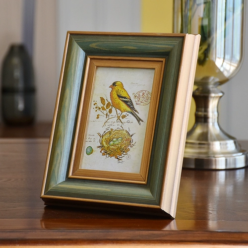 Ретро фоторамка из натурального дерева, настенная фотография, в американском стиле, делается под заказ