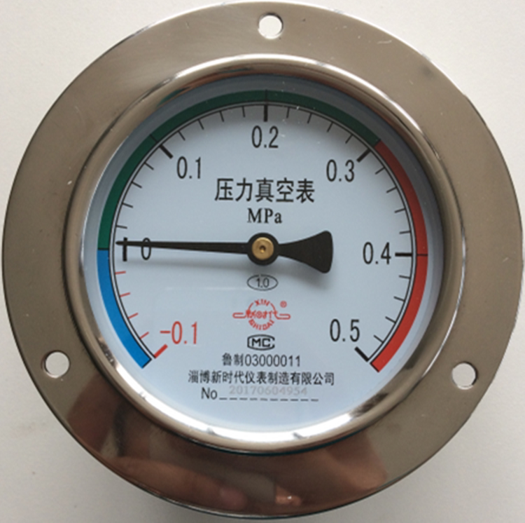 淄博新时代压力真空表-0.1-0.5MPa老肯脉动真空压力消毒锅配件