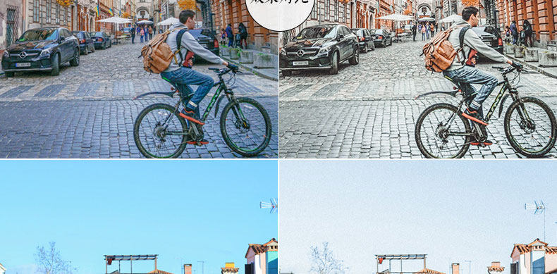 【预设】7款城市莫兰迪高级灰ins街拍旅拍调色预设 LR/PS/FCPX手机APP滤镜PR调色LUT插图(10)