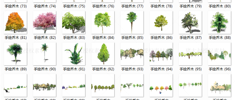 T84 草图大师模型SU园林景观植物花草树木乔木花卉灌木sketc...-64