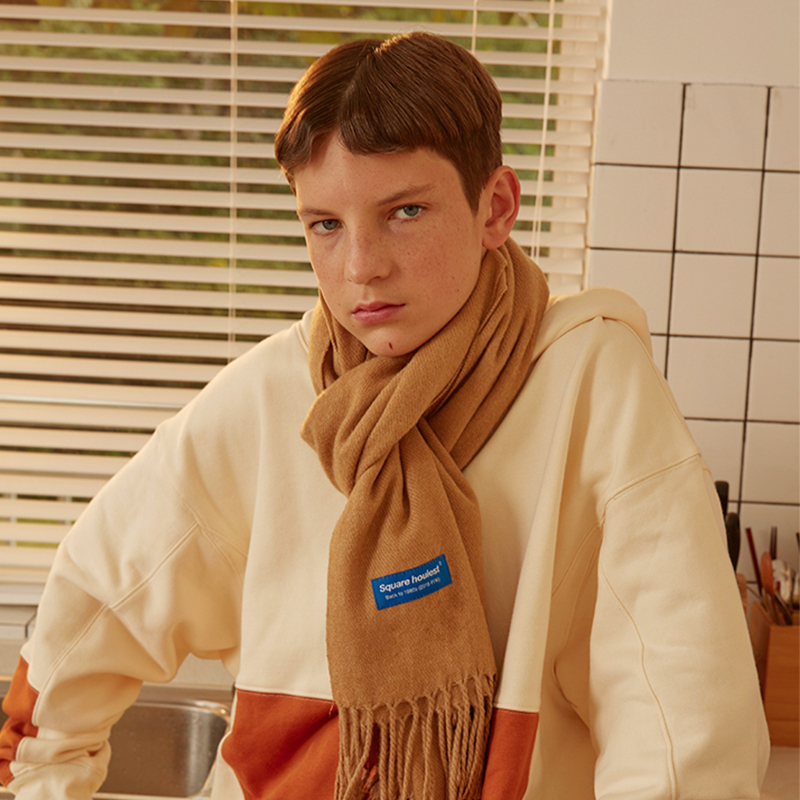 square houlest2019 Winter new 100 hitch comfortable and warm retro fluo Sui scarves The Beatles