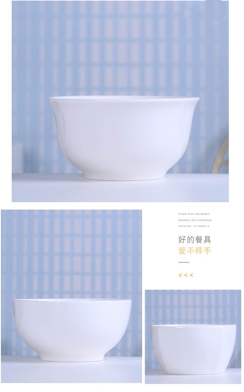 Household utensils for 10 a to pure single ceramic bowl noodles bowl of rice bowls bird 's nest ten little soup bowl