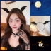 Halloween Mũ Cos Đầm Phụ Kiện Phụ Kiện Tóc Đen Quốc Bông Tai Tai Giả Tai Mô Phỏng Đeo Mũ Đợi Đầu Đa Năng 