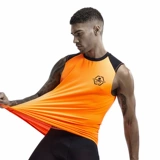 Мужской летний быстросохнущий трендовый дышащий жилет без рукавов для спортзала для школьников