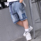 chàng trai quần áo trẻ em denim quần short bé trai trẻ mặc của bên ngoài năm điểm quần quần 2019 mùa hè mới váy Hàn Quốc phiên bản của triều mỏng