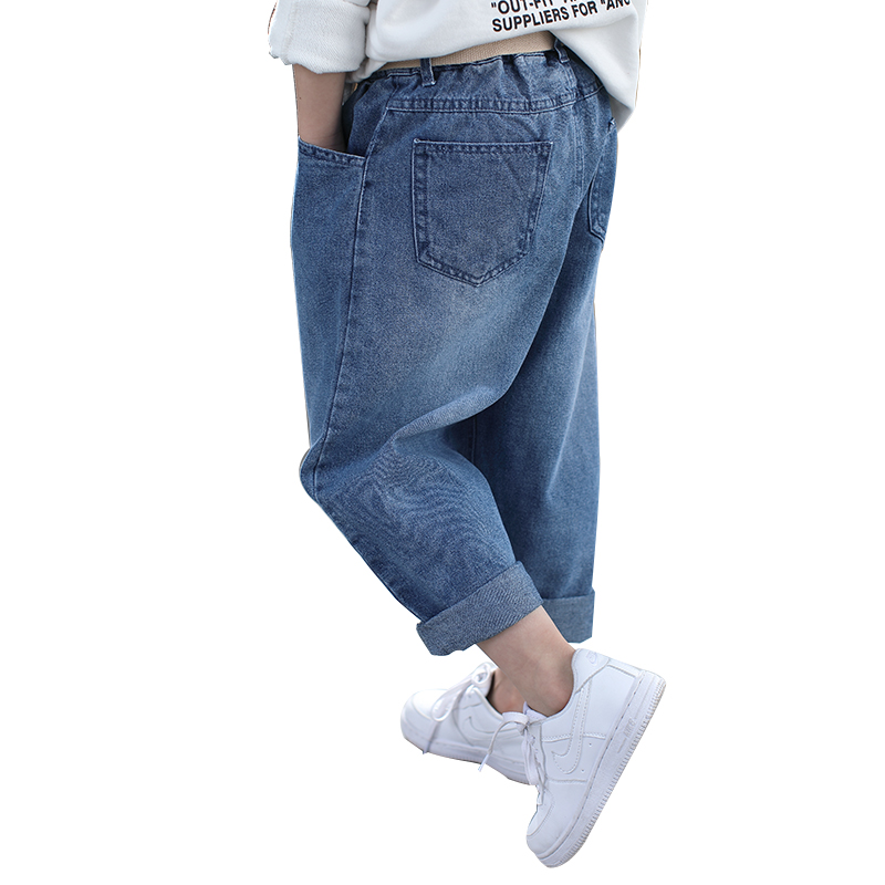 Version Hàn Quốc 2020 mùa xuân dress New Boy Thời trang Hip Pants Paddy quần trẻ em Mid-Đà Children Of Yangqi Jeans.