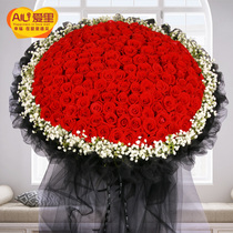 199 Red Rose Bouquet Birthday Proposal Flowers Express City Beijing Shanghai Guangzhou Shenzhen Wuhan Chongqing 9