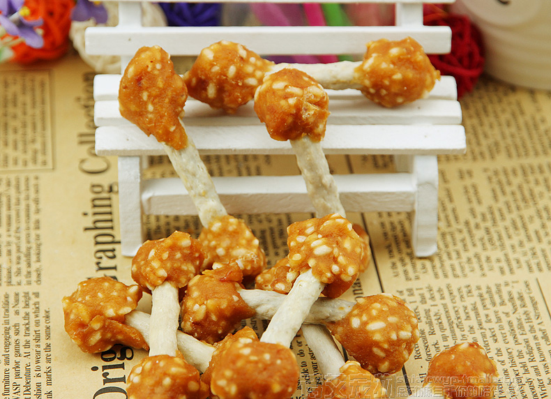 Gà Dumbbell 100G Pet Snacks Dog Dog Molar Stick Snacks Răng Cleansing Dog Snacks hạt smartheart