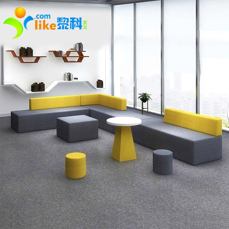 Office Sofa Coffee Table Combination Set Simple Modern Business Conference Meeting Guest Reception Rest Area Creative Sofa