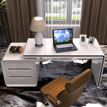 Li Ke Simple modern desk Paint computer desk Boss desk Home desk combination Large desk Manager desk