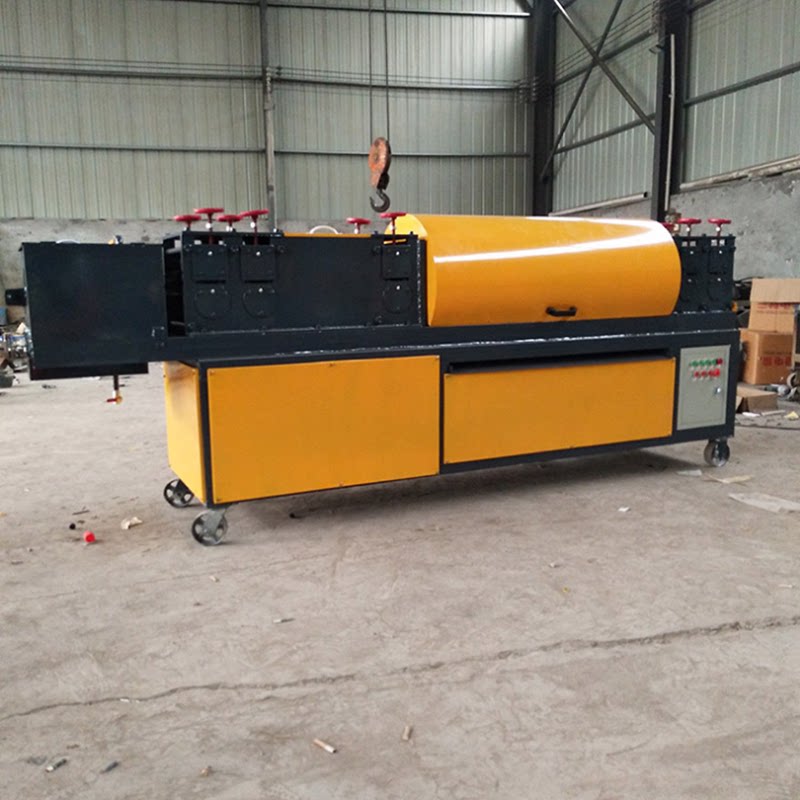 Hyperbolic automatic steel pipe straightening machine Eagle frame rust removal paint All greenhouse steel pipe straightening machine