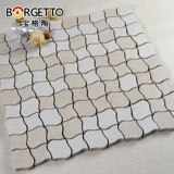 Выпуклое гончарная керамика кухонная мозаичная плитка, современная керамическая фоновая плитка, плитка пола ванной комнаты, антикат матовой 300