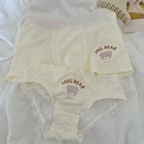 Нижнее белье для влюбленных, сексуальные демисезонные хлопковые штаны, с медвежатами