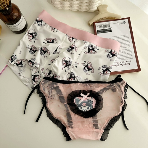 Кружевное нижнее белье для влюбленных, штаны, милые трусы