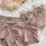 Розовое кружевное сексуальное нижнее белье для влюбленных, летние хлопковые антибактериальные штаны, широкая цветовая палитра