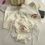 Нижнее белье для влюбленных, хлопковые сексуальные штаны, с медвежатами