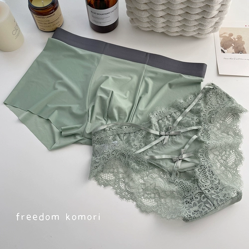 Сексуальное кружевное нижнее белье для влюбленных, шелковые штаны