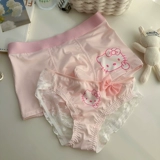 Hello Kitty, розовое нижнее белье для влюбленных, сексуальные хлопковые штаны