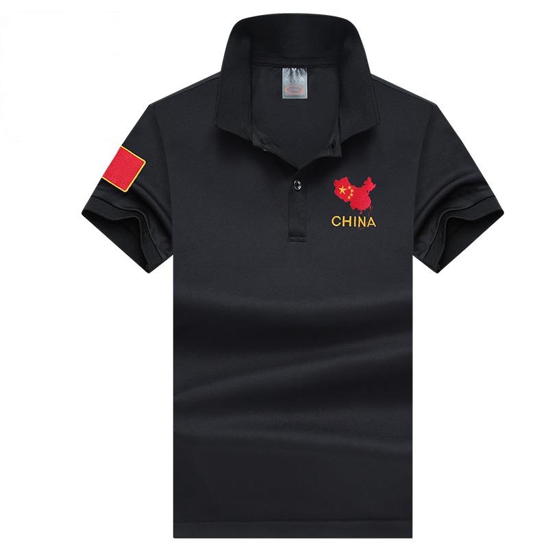 2020 mùa hè thêu mới lực lượng đặc biệt t-shirt nam ve áo quần áo nửa tay áo POLO ngắn tay nam