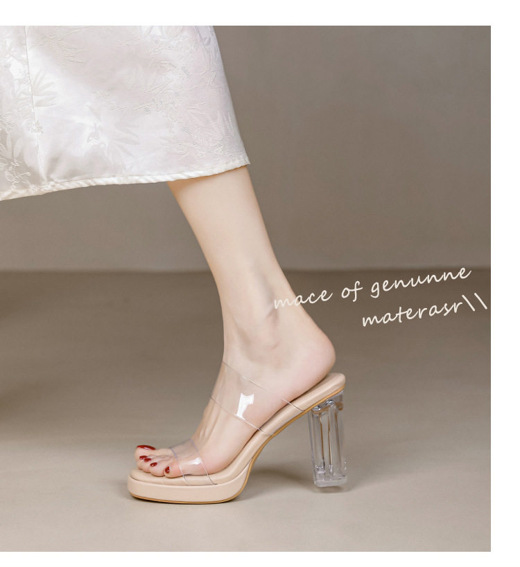 Women's Crystal High Heel Sandals For Elegant Evenings_voghion.com