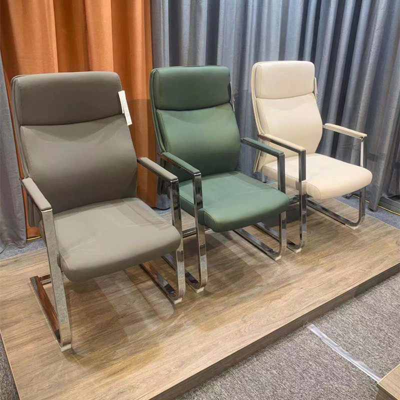 High-end conference chair education training chair office chair comfortable sedentary computer chair class front chair ergonomic chair