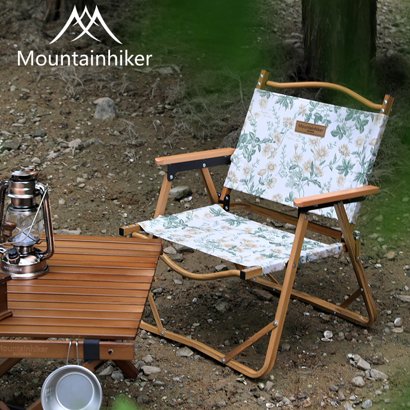 Mountain customer outside French style spring flowers and autumn fruit folding chair aluminum alloy Kermit leisure beach chair director chair