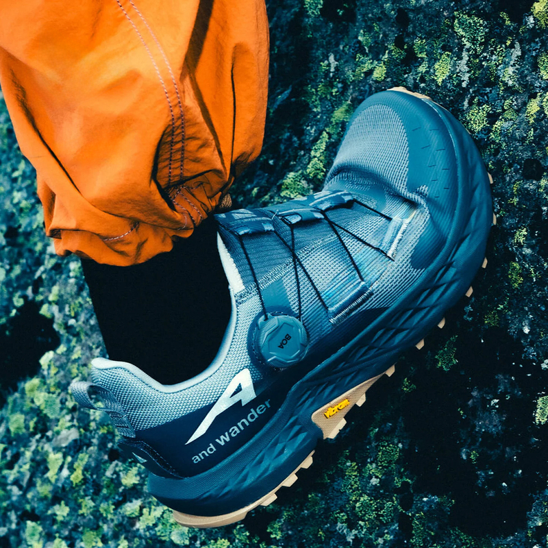 Outdoor Cross-Country Running Shoes for Men, Shock-Absorbing, Non-Slip, All-Terrain Sports Shoes, Boa Knob Hiking Shoes, Breathable Hiking Shoes