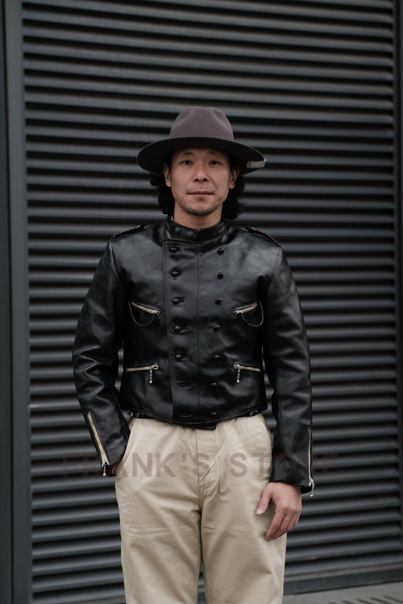 RUPERT EDGE 2 ルパート 山羊革 ライダース レザー ボロく ダークブルー 