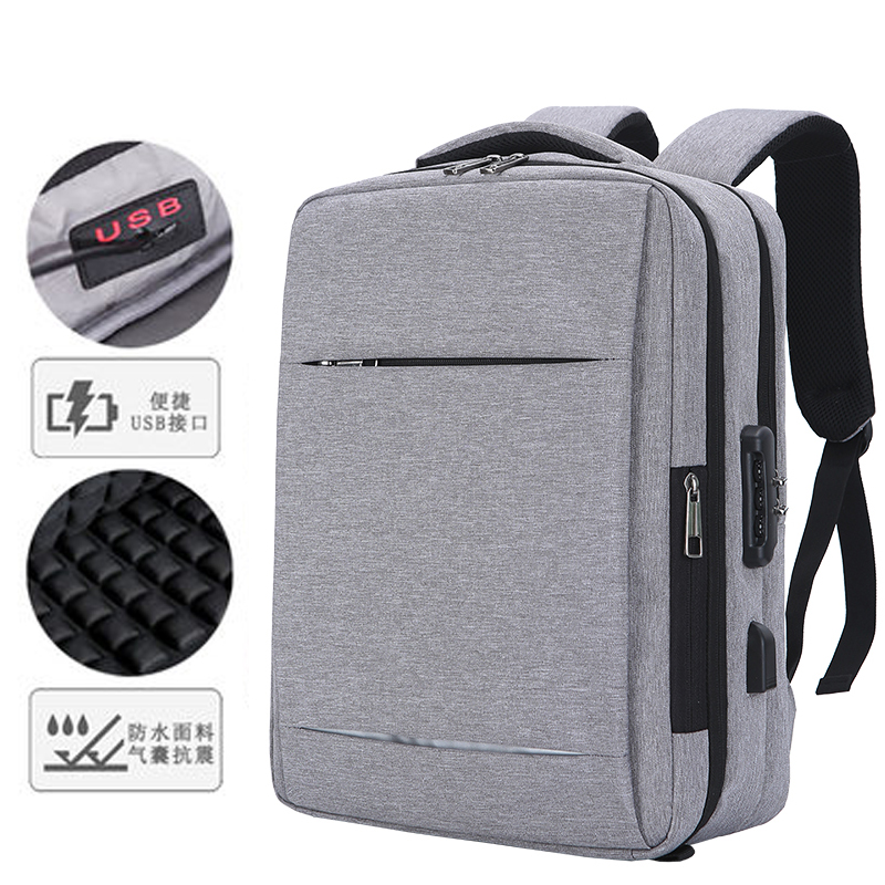 Applicable Lenovo's SUSTech Dell HP Xiaomi Honor 14 inch 15 inch 15 inch 6 6 inch 17 Business casual Large capacity notebook computer Double shoulder bag waterproof shockproof double layer of shoulder bag USB charging