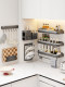 Kitchen Storage Rack, Multi-Functional Spice Storage Rack, Wall-Mounted Knife Rack, Household Supplies Storage Artifact