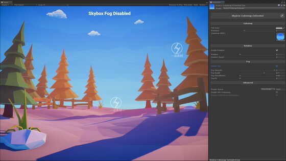Unity Cartoon Low-Poly Scene Skybox Expansion Shader Dynamic Vr Skybox Shader