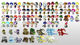 Unity3D All 2.5D 84 Type Character Pack Cartoon 2D Game Character Pack