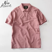Мужская хлопковая модная футболка polo, простой и элегантный дизайн