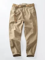 Missy Shop Shawn Yue, хаки, японские модные брюки, свободные хлопковые свободные брюки с микроконусом в стиле ретро, ​​красивый мужчина