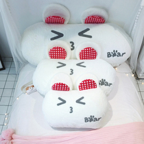 Girl Heart Rabbit Rabbit velvet backrest soft and cute pillow bay window cushion plush pillow cute bear core removable wash