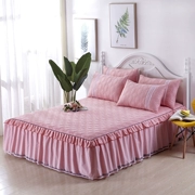 Khăn trải giường bằng vải bông trải giường đơn mảnh cotton dày trải giường trượt tấm bảo vệ 1,5m1,8 m 2.0 mùa đông - Váy Petti