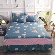 Khăn trải giường Kiểu váy cotton Chất liệu cotton chống trượt đôi 1.5 1.8m 2.0 m Khăn trải giường