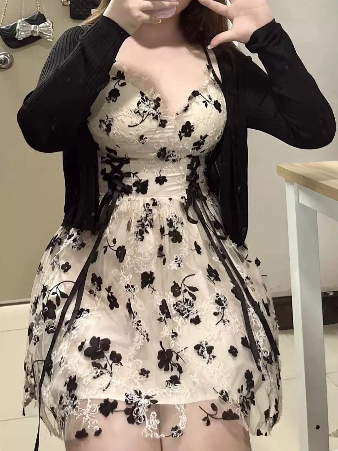 Летний кружевной пояс, подтяжки, брендовый slips dress, плюс размер, цветочек
