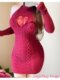 300Jin Jin is equal to 0.5kg plus size women's clothing sweet girl sexy hottie pure desire hollow design sweater dress with sleeves trendy INS