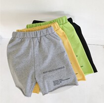 Boys sports shorts Mens baby five-point pants Summer thin section can be worn outside childrens health pants Loose childrens casual pants