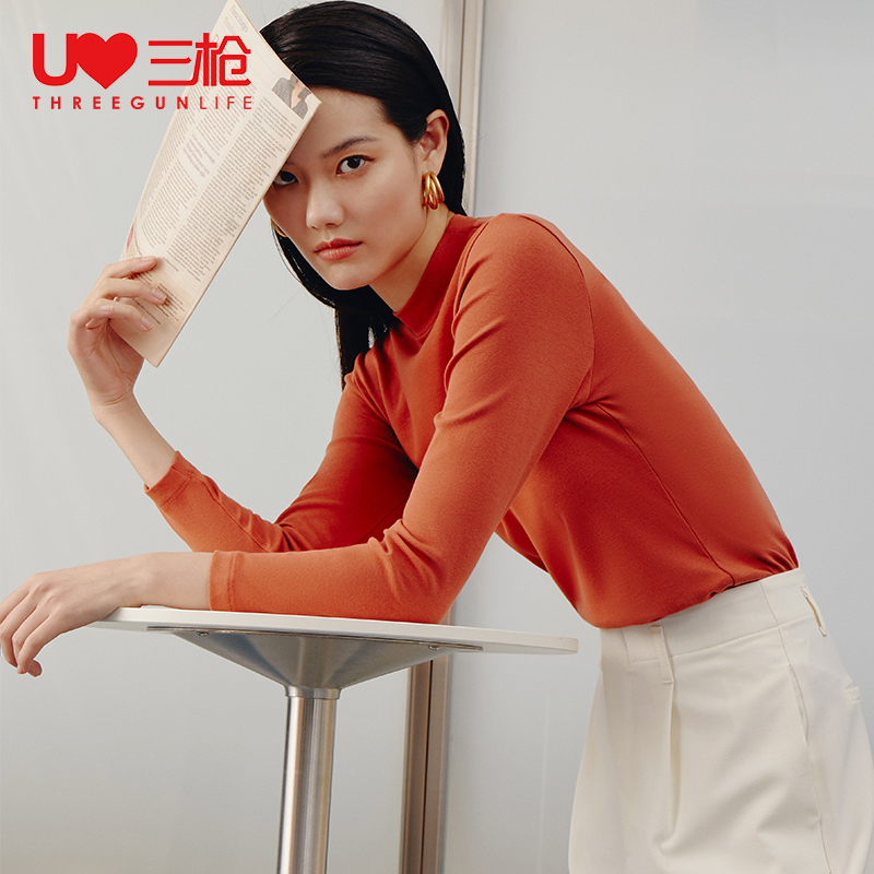 三枪 弹力棉 半高领女式打底衫 天猫优惠券折后¥39.9包邮(¥79.9-40)2色可选 三枪 弹力棉 半高领女式打底衫 天猫优惠券折后¥39.9包邮(¥79.9-40)2色可选